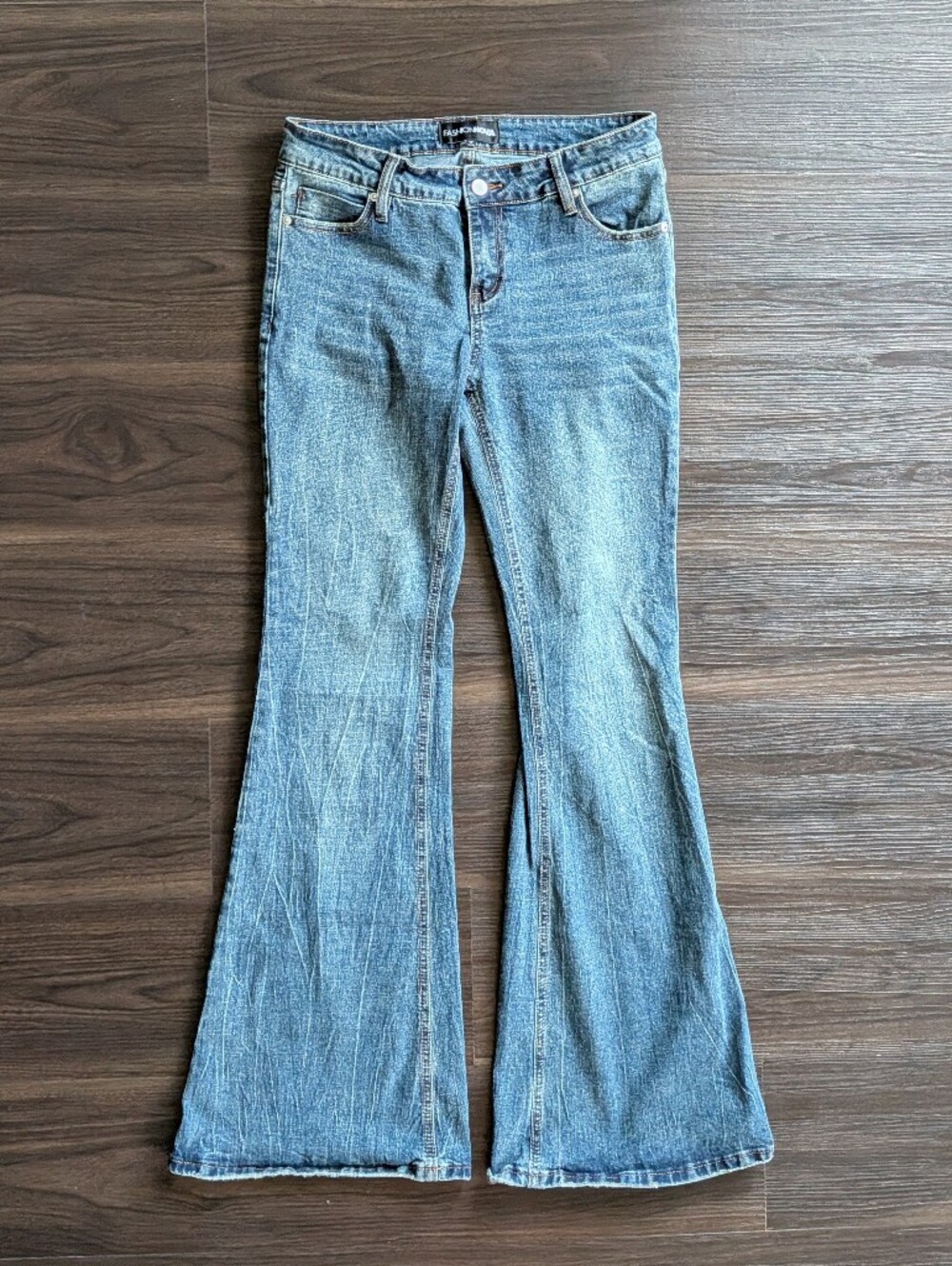 Fashion Nova Flare Long Jeans Baddie Low Rise 7